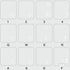 4Keyboard Japanese Hiragana Keyboard Stickers with White Lettering ON Transparent Background
