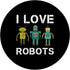 I Love Robots Robotics Lover PopSockets Standard Grip for Men, Women, Kids