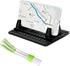 Phone Holder for Car with Air Vent Brush, Universal Silicone Cellphone Mount for Vehicle Mobile Phone GPS