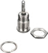 E-outstanding 5-Pack DC-099 5.5 mm x 2.5mm 30V 10A DC Power Jack Socket,Threaded Female Panel Mount Connector Adapter