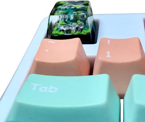 Mountain Resin Keycap, Handmade Unique Keycap for Custom Cherry MX Gaming Mechanical Keyboard, ESC Key
