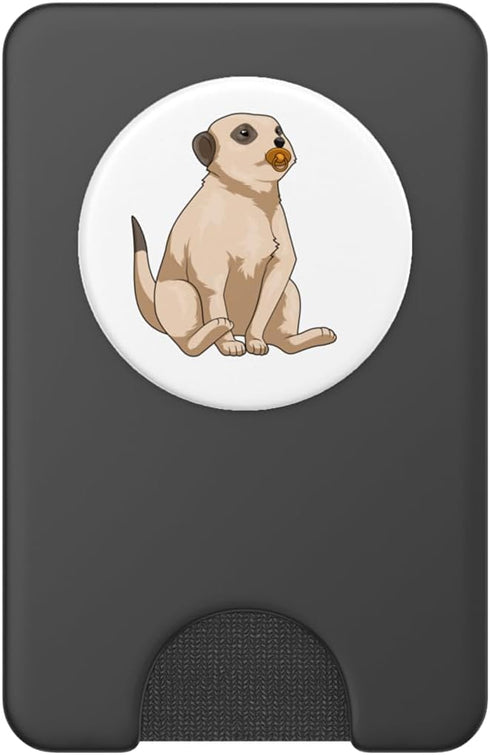 Snabdesign84 Meerkat Baby Pacifier PopSockets PopWallet for MagSafe