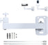 FINXRoll Foldable Universal Projector & CCTV Camera Wall/Ceiling Mount Bracket (White) - 1/4"