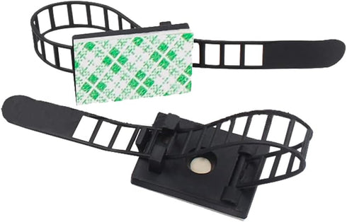 Cable Nylon Ties - 20 Pieces Black Desktop Wire Classification Organizer Ties