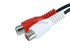 Monoprice Audio/Stereo Cable, Single RCA Plug to Dual RCA Jack, 0.5 Feet, Black