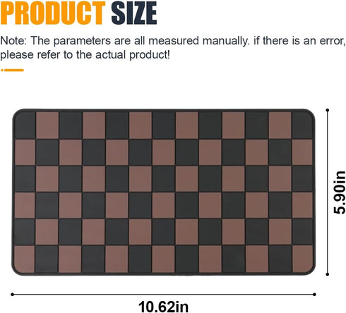 YoRise 10.62'' 5.90'' Car Dashboard Anti Slip Mat, PVC Center Console Pad, Non-Slip Sticky Dash Mat, Washable Car