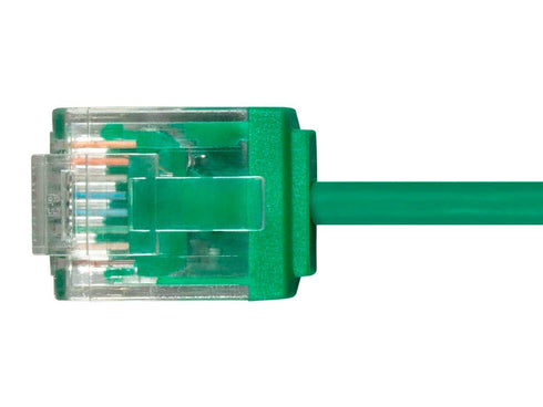Monoprice Cat6 Ethernet Patch Cable, Snagless, 550MHz, UTP, 32AWG, 1 Feet, Green - Micro SlimRun Series