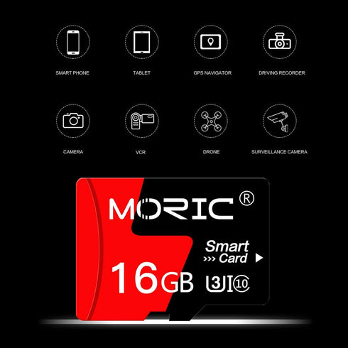 MORIC 2 Pack 16GB Card,C10 A1 Micro SD Card with Adapter High Speed Memory Memory TF Card for Camera/Dash