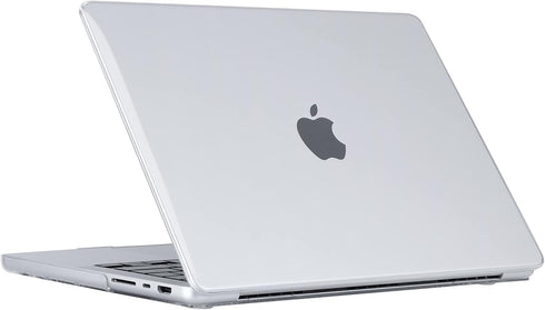 Se7enline Clear Crystal Hard Case for MacBook Pro 14 inch, 2021-2024, with Keyboard Skin, Transparent