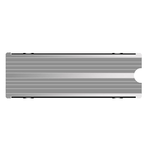 SGTKJSJS M.2 Heatsink Cooler 2280 SSD Double-Sided Heat Sink with Thermal Silicone pad for PS5/PC PCIE NVME M2 SSD (Silver)