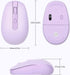 Rii RM700 2.4G Wireless Mouse Silent Mouse with USB Nano Receiver for Laptop,PC,Mac,Chromebook,Windows (Purple)