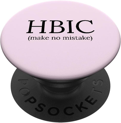 Women's Funny Head Bitch in Charge HBIC PopSockets Standard PopGrip: Swappable Grip