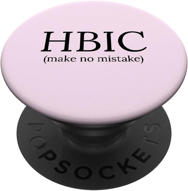 Women's Funny Head Bitch in Charge HBIC PopSockets Standard PopGrip: Swappable Grip