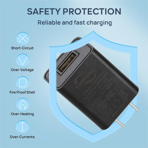 Wall Charger Cube 5V1A USB Power Supply Block, Universal Wall Plug Brick, Portable Fast Charger for iPhone, Samsung