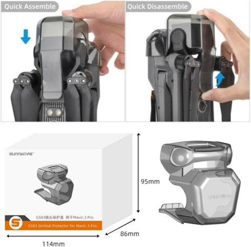 Mavic 3 Pro Gimbal Accessories, Integrated Camera Lens Cover Protector