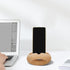 Hemobllo 4.33X3.54X1.57In Wooden Cell Phone Holder Sound Amplifying Smartphone Stand Desktop Bracket for Music Reading