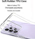Unov Case for Samsung Galaxy A23 5G, Clear Soft TPU Shock Absorption Slim Embossed Pattern Back Cover (6.5 inches)