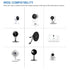 2- Pack 40FT Flat Power Extension Cable Compatible with Wyze Cam/Wyze Cam Pan,Yi Camera,NestCam Indoor,Blink XT Camera,USB to Micro USB Charging Cord for Home Security Camera