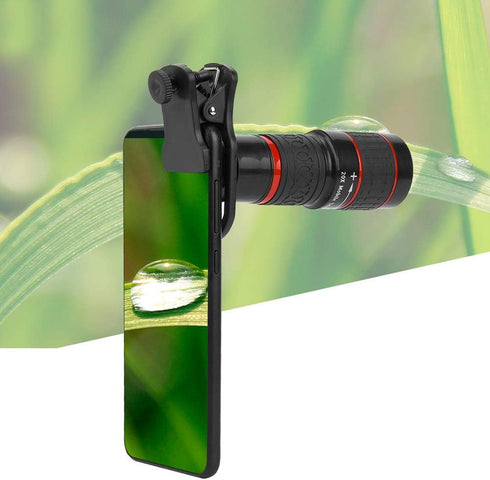 Tbest Accessories,20X Lente De Zoom,Clip On Phone Zoom Lens,Attachment Lens for Cellphone,Mobile Phone Lens and Long