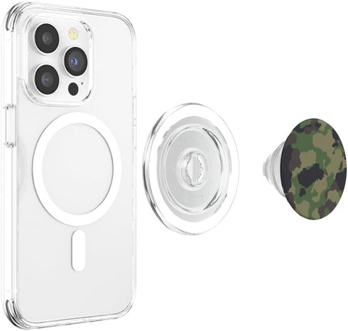 Camouflage Green Camo Military Army PopSockets PopGrip for MagSafe