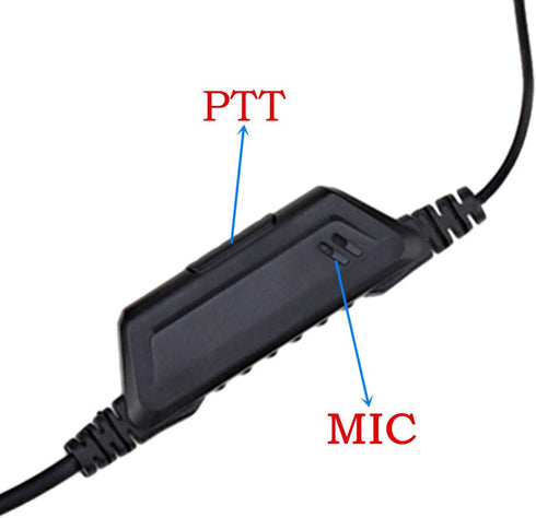 Walkie Talkie Headset for Baofeng BF-888s, Kenwood TK-3160, Two Way Radio with Mic PTT Earpiece
