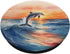 Dolphin Jumping | Sunset Over Ocean Watercolor Art PopSockets Swappable PopGrip