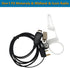 Walkie Talkies Earpieces(2 Packs) with Mic 2 Pin Covert Air Acoustic Tube Headset for Baofeng UV-5R BF-888S BF-F8HP Retevis H-777 Kenwood Pxton Puxin Two Way Radio