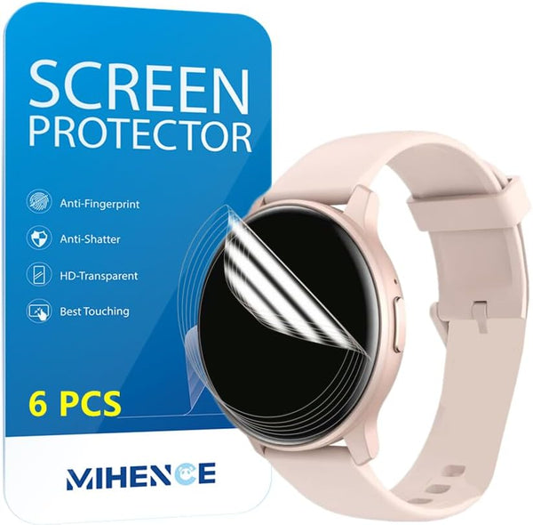Screen Protector for TGW008 1.28'' Smartwatch, HD Full Coverage TPU Protective Film for OYV/TOUCHELEX (6PCS)