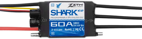 ZTW G2 60A Shark Series Boat ESC (Shark SBEC)