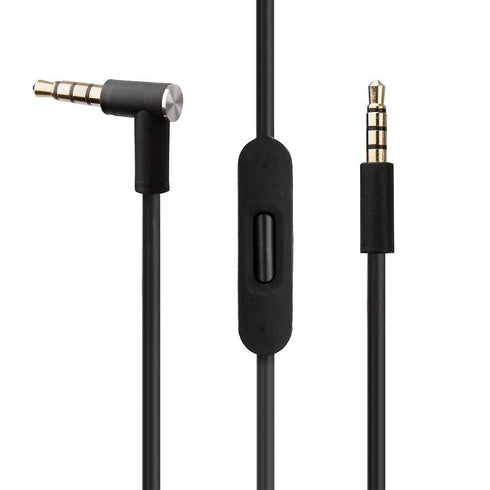 Replacement Audio Cable Cord with in-line Microphone, Compatible with Beats Headphones (Black)