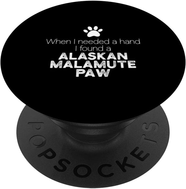 Hand Alaskan Malamute Paw Dog PopSockets Swappable PopGrip for Dog Owners