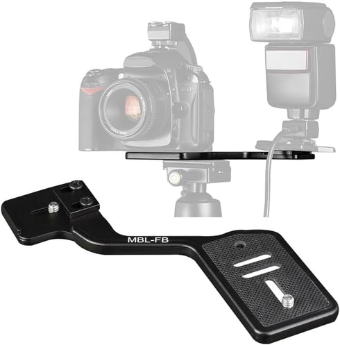 Manbily Camera Flash Brackets, Aluminum Tripod Camera Mount Extension Bar with 1/4"