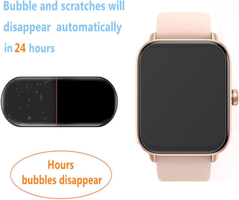 6 Pack Screen Protector for IDW13 / IDW15 / IDW19 Smart Watch, Full Coverage Clear TPU Film Compatible
