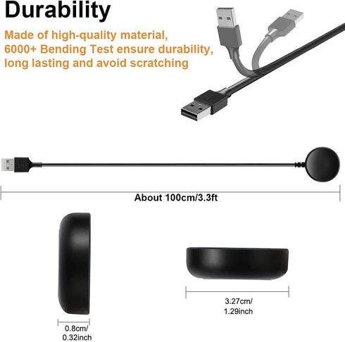 Charger for Samsung Galaxy Watch 8/8 Classic/Ultra/7/6/6 Classic/FE/5/5 Pro/4/4 Classic/3/Active 2, Wireless Fast