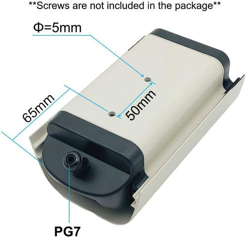 6 Inch Small Duty Aluminum CCTV Housing - Weatherproof Security Camera Mount Enclosure, Dust Cover Case