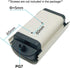 6 Inch Small Duty Aluminum CCTV Housing - Weatherproof Security Camera Mount Enclosure, Dust Cover Case