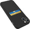 iPhone 15 Wallet Case - Black Soft Liquid Silicone with Card Holder, Scratchproof & Shockproof Protective Cover for Men