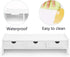 VALEN White Monitor Stand Riser, Computer Laptop Riser Shelf with 3 Organizer Drawers (19.5" L x 7.5" W x 4.7" H)