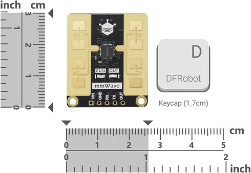 DFROBOT mmWave - C4001 24GHz Human Presence Detection Sensor (25 Meters, UART) by DFROBOT
