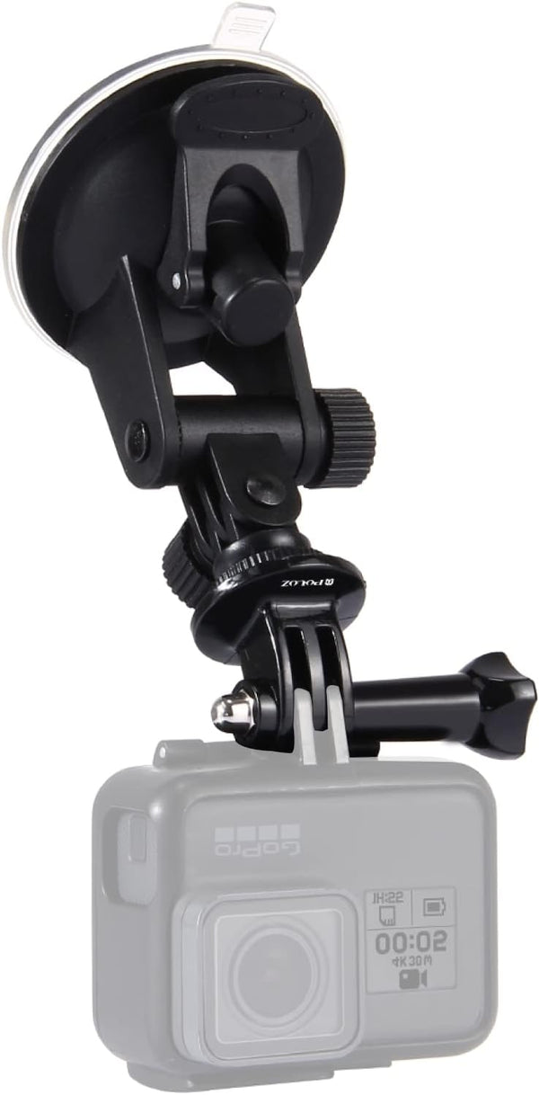 PULUZ Suction Cup Mount for GoPro, Adjustable Vehicle Window & Windshield Holder, Compatible with Hero 11-6