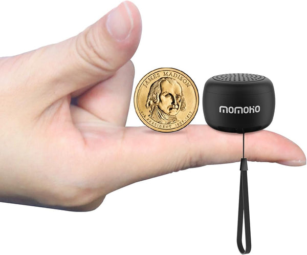 Mini Bluetooth Speaker Wireless with Remote Shutter, Multi-Functional TWS Pairing, Built-in Mic, Portable for Outdoor