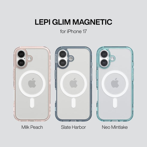 PLES 17, Case LEPI Air Layer Magnetic Case, Compatible with iPhone MagSafe, Clear, Military Grade Shockproof
