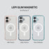 PLES 17, Case LEPI Air Layer Magnetic Case, Compatible with iPhone MagSafe, Clear, Military Grade Shockproof
