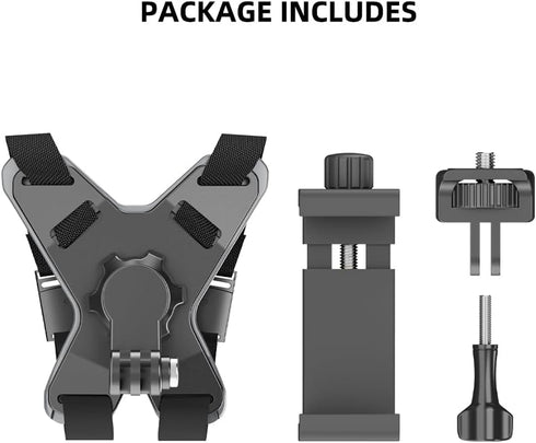 SOH Updated Motorcycle Helmet Chin Strap Mount with Phone Clip, Compatible with iPhone 15 Pro Max/14/13