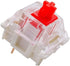 Granvela 66 Pieces Gateron KS-9 Red Switches for Mechanical Keyboards, 3-pin White-Shell Supporting SMD RGB Light