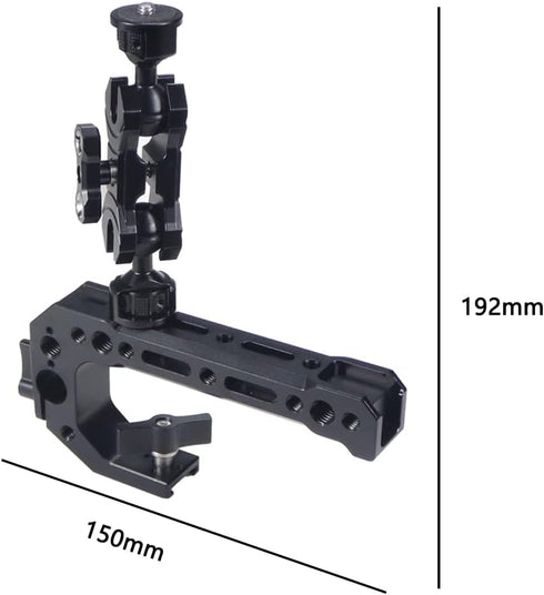 BGNing 1/4'' (1/4 1/4 Multi-Function Dual Ball Head Magic Arm Mount Adapter with Screw for DSLR Cameras Fill Light