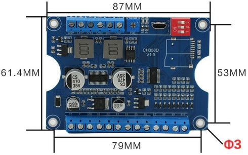 80W 8MB 9-24V CH358D MP3 Decoding,10-Way 8 Sound Playback Module, Low Lever Trigger DC Voice Board, Support USB
