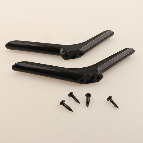 Moyeetings 2 19cmx5cmx1.6cm Pieces TV Stand Base Table Top Pedestal Feet Replacement Stand Mount Universal Holder