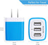 Wall Charger, USB Charger Adapter, 3.1A/3Pack Multi Port Fast Charging Cube Power Block for iPhone 15 14 13 12 11 Pro
