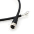 M12 A-Code 8 Pin Female to Flying Leads Cable, Shielded Industrial Aviation Sensor Connection Cable 1M